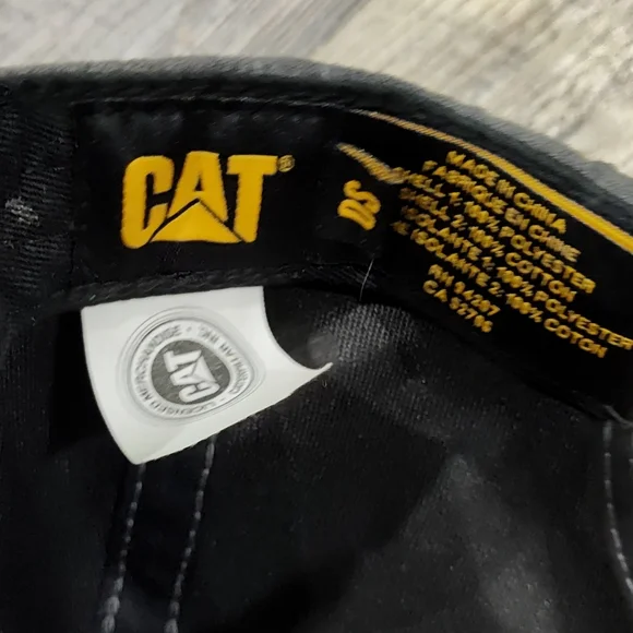 CAT Caterpillar Logo Baseball Hat - Cap -Graphite Gray - Adjustable - 0S - Picture 7 of 7